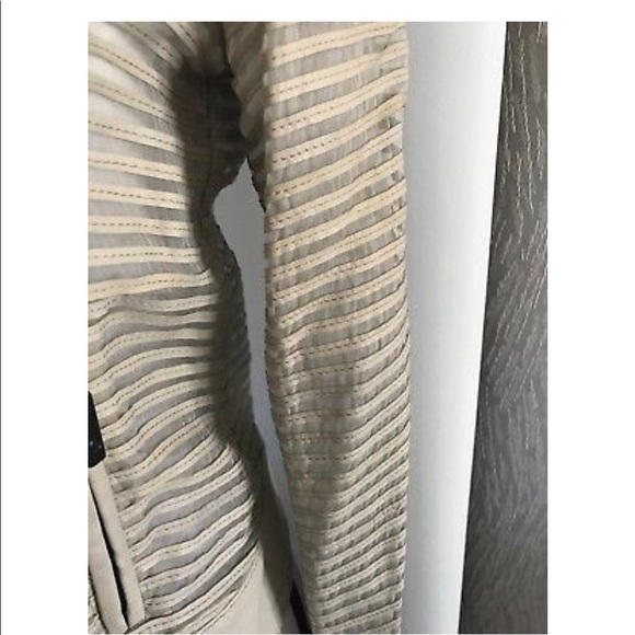 Giorgio Armani leather and silk moto jacket - Picture 4 of 7